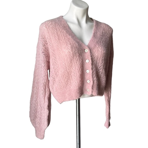 NWOT, Free People Amelia Alpaca Blend Cardigan, Sz S - Picture 9 of 13